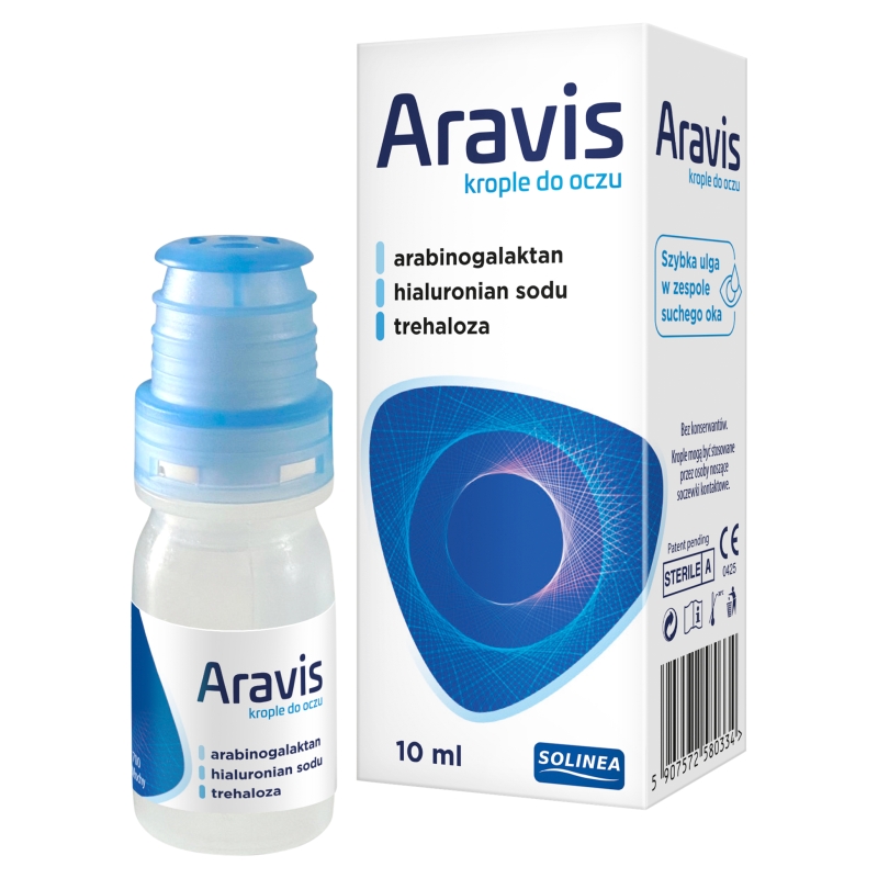 Aravis, krople do oczu wskazane w leczeniu zespołu suchego oka, 10 ml