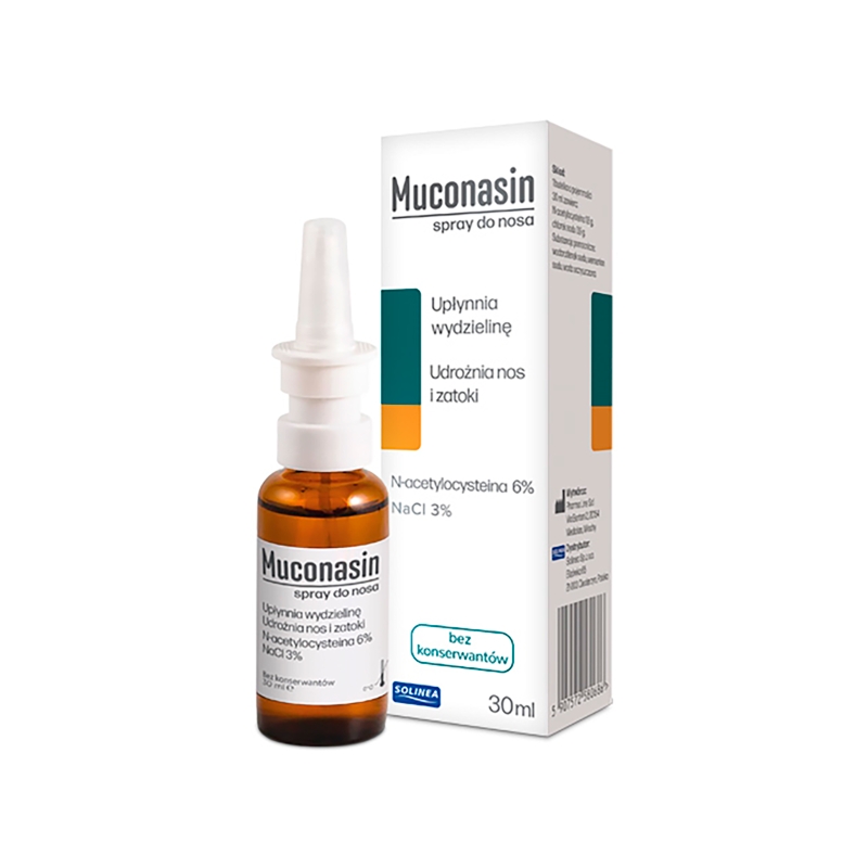 MUCONASIN, spray do nosa, 30 ml