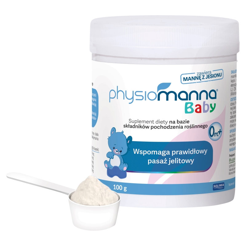 Physiomanna Baby, proszek na zaparcia dla dzieci, 100 g