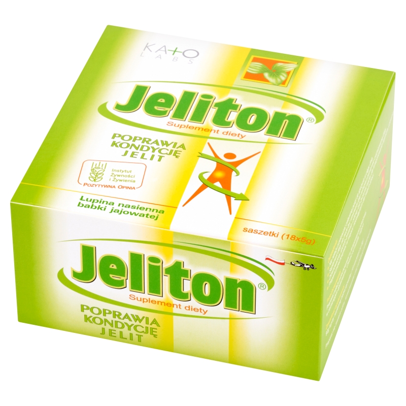 Jeliton, saszetki ze składnikami wspierającymi prawidłową pracę jelit, 18 szt.