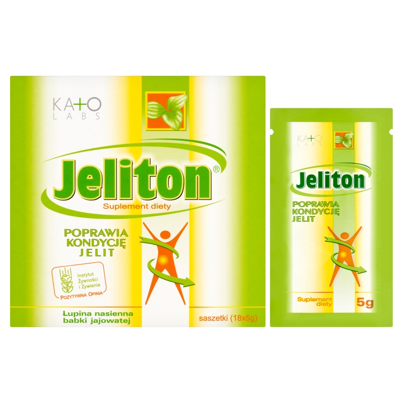 Jeliton, saszetki ze składnikami wspierającymi prawidłową pracę jelit, 18 szt.