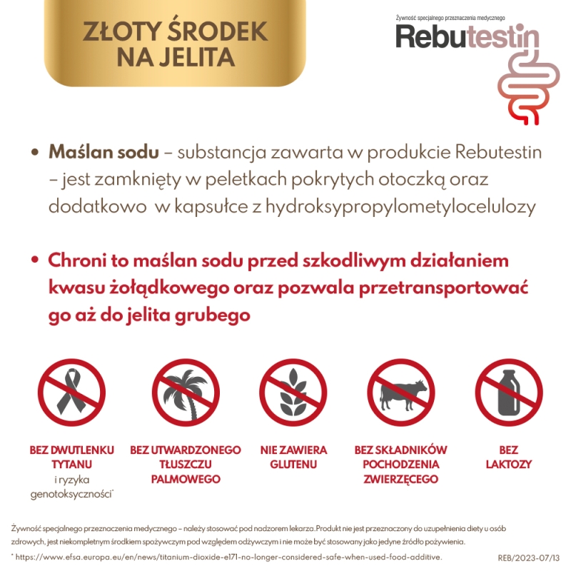 Rebutestin , kapsułki wspomagające w zaparciach, 60 szt.