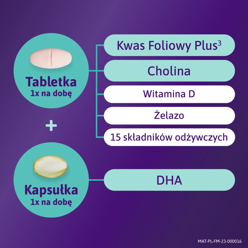 Femibion 3 Karmienie piersią, uzupełnienie diety kobiety w czasie karmienia piersią, 28 tabletek + 28 kapsułek
