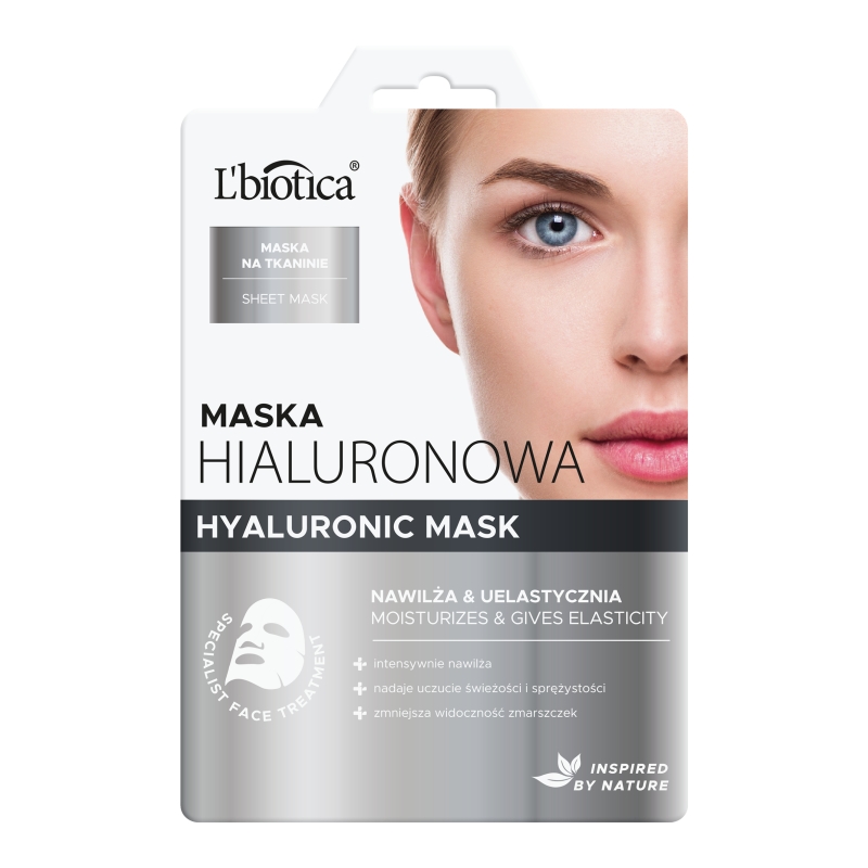 L'biotica, maska hialuronowa na tkaninie, 23 ml