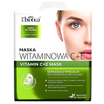 L'biotica Maska witaminowa C+E maska odmładzająca na tkaninie, 1 szt., 23 ml