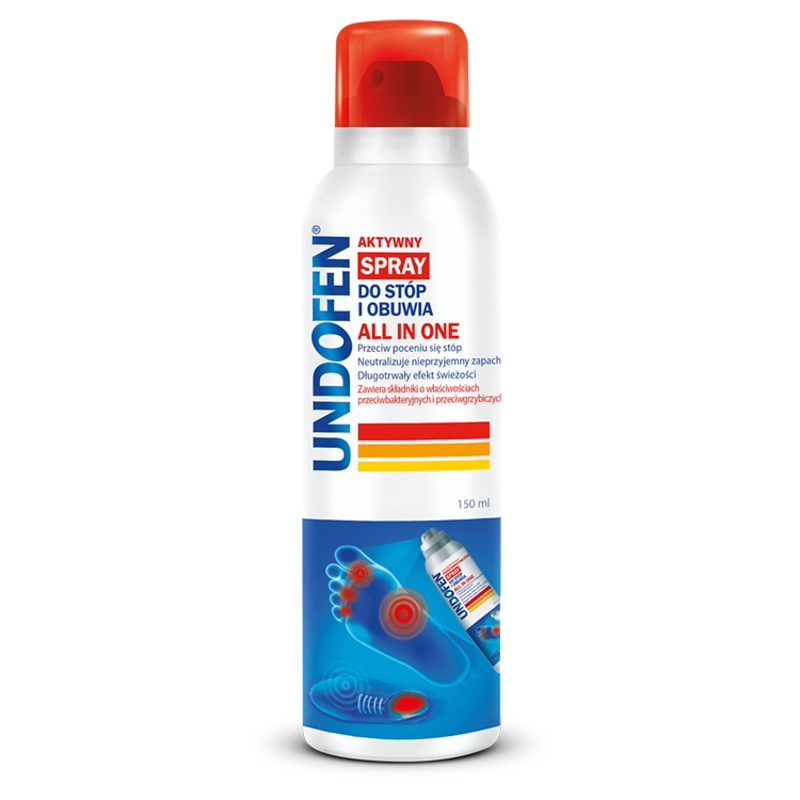 Undofen przeciwgrzybiczy spray do stóp i obuwia, 150 ml