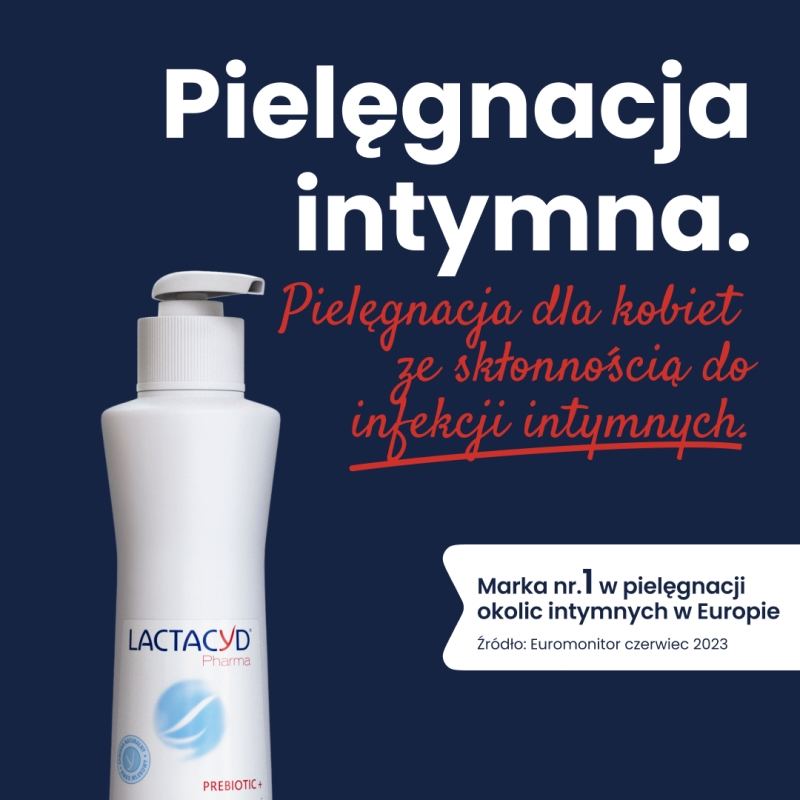 Lactacyd Pharma Prebiotic + Płyn do higieny intymnej, wzbogacony o naturalne prebiotyki, 250 ml