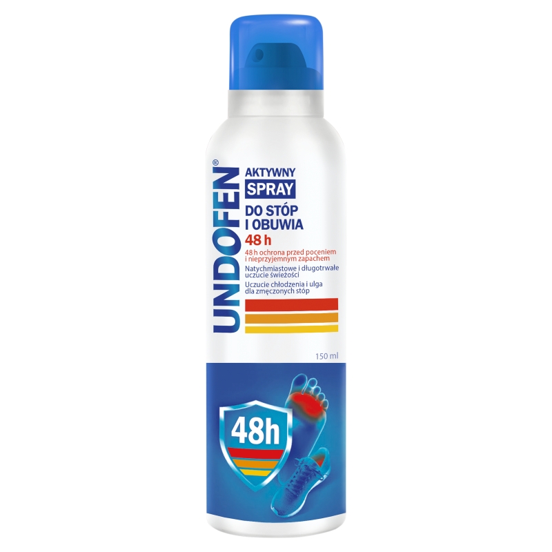 UNDOFEN ,  Spray aktywny 48h do stóp i obuwia, 150 ml