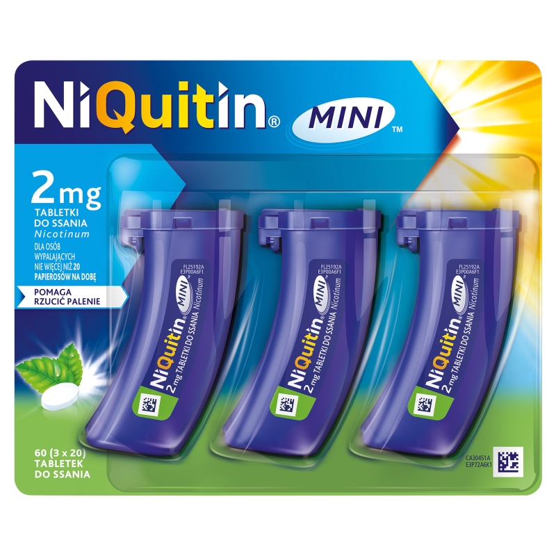 Niquitin Mini 2 Mg, tabletki do ssania, 3 x 20 szt.