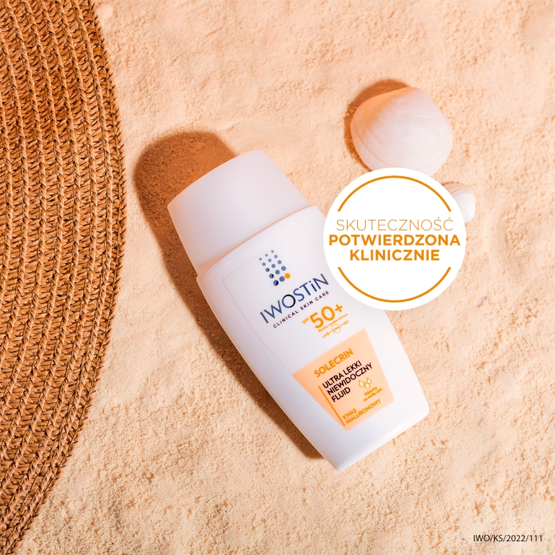Iwostin Solecrin, fluid ultra lekki do skóry wrażliwej  SPF 50+, 40 ml