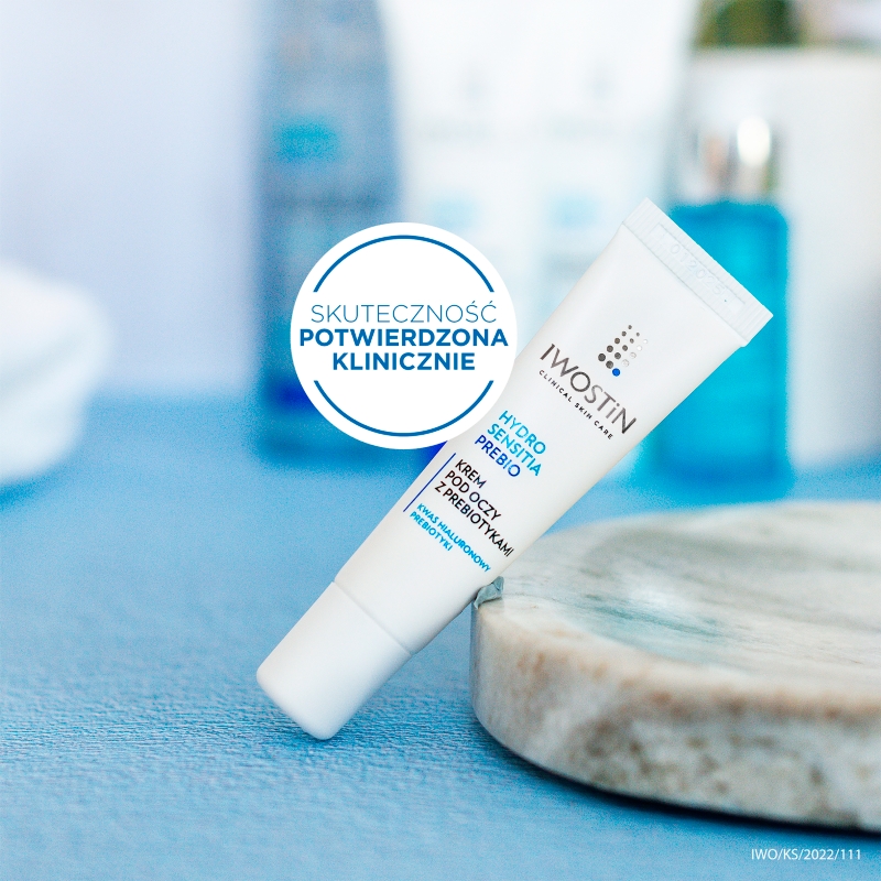 Iwostin Hydro Sensitia Prebio, krem pod oczy z prebiotykami, 15 ml