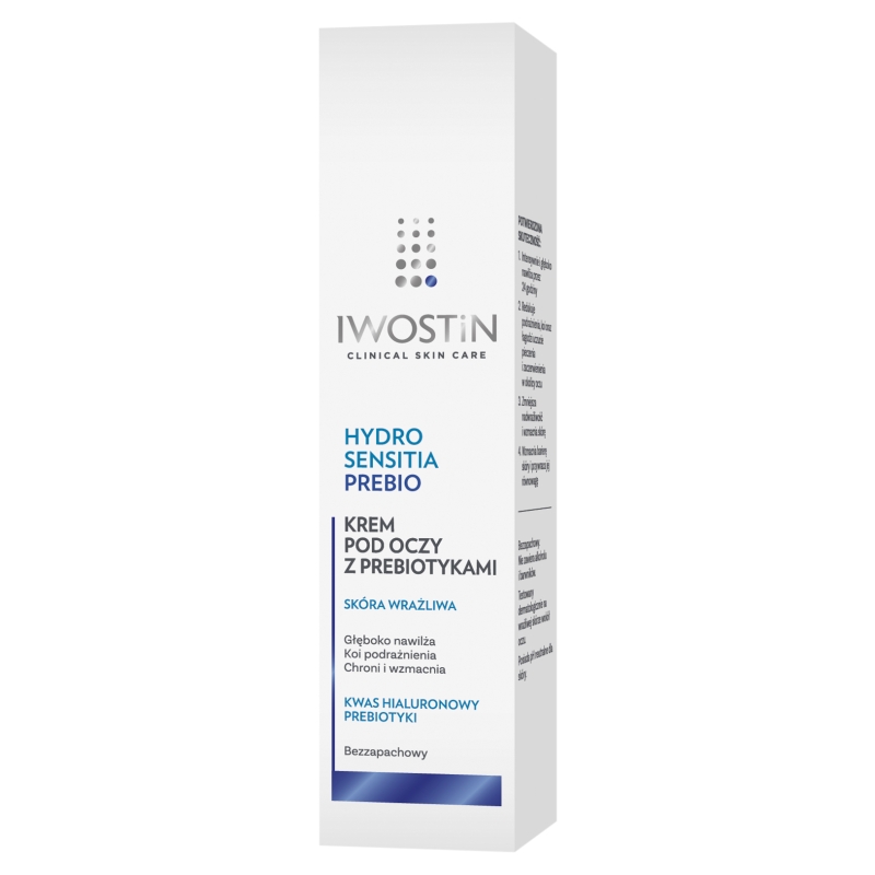 Iwostin Hydro Sensitia Prebio, krem pod oczy z prebiotykami, 15 ml