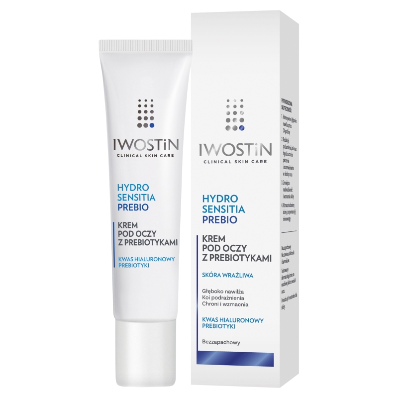 Iwostin Hydro Sensitia Prebio, krem pod oczy z prebiotykami, 15 ml