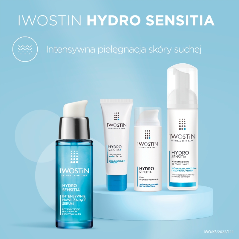 Iwostin Hydro Sensitia, serum intensywnie nawilżające do wszystkich typów skóry, 30 ml