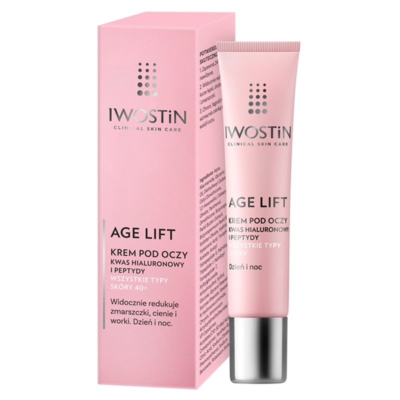 Iwostin Age Lift,  krem pod oczy na dzień i noc do wszystkich typów skóry 40+, 15 ml