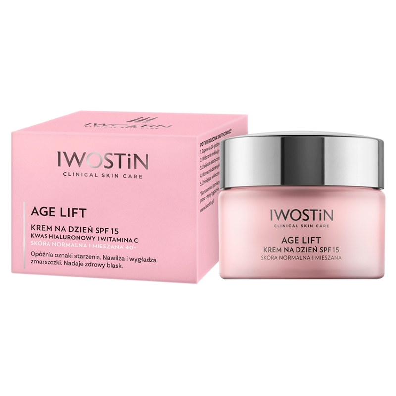 Iwostin Age Lift,  krem na dzień do skóry normalnej i mieszanej 40+ SPF15, 50 ml