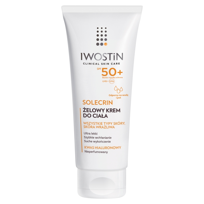 Iwostin Solecrin, żelowy krem do ciała SPF 50+, 200 ml