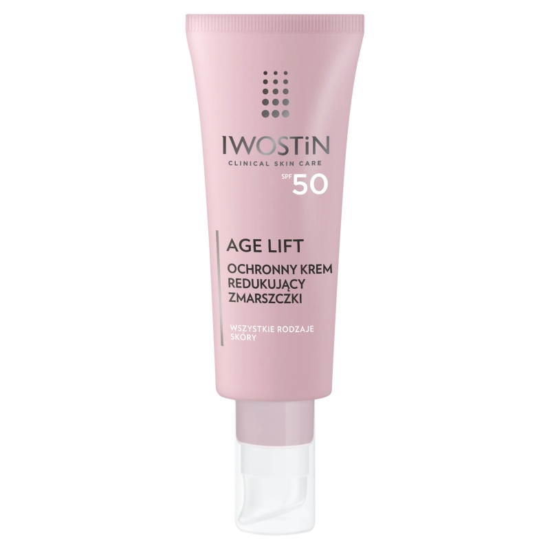 Iwostin Age Lift, ochronny krem redukujący zmarszczki z filtrem SPF 50, 40 ml