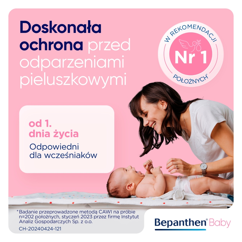 Bepanthen Baby, maść ochronna przed odparzeniami pieluszkowymi niemowląt, 100 g