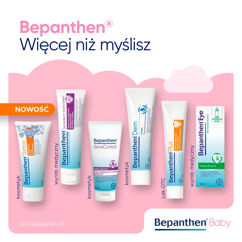 Bepanthen Baby, maść ochronna przed odparzeniami pieluszkowymi niemowląt, 100 g