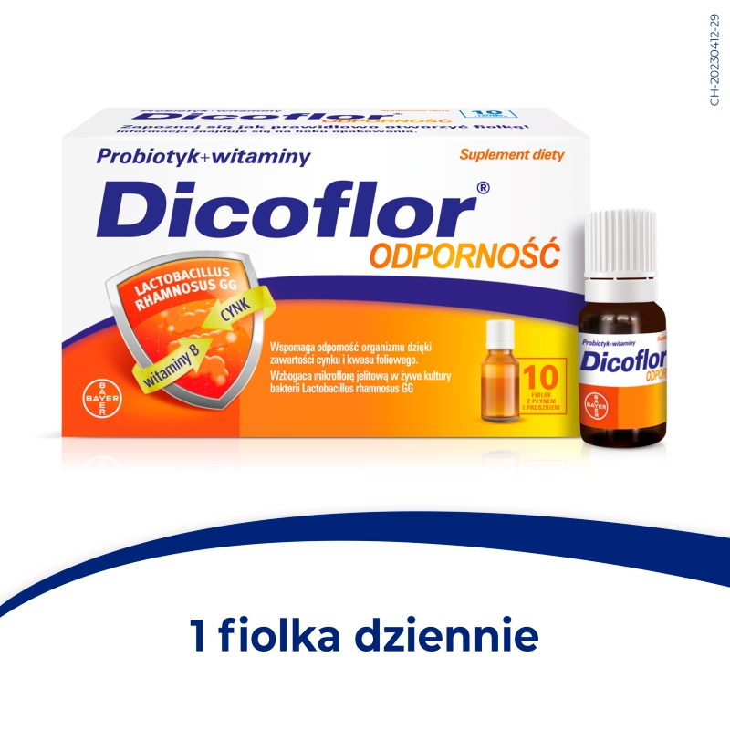 Dicoflor Odporność, płyn z witaminą B, 10 szt.