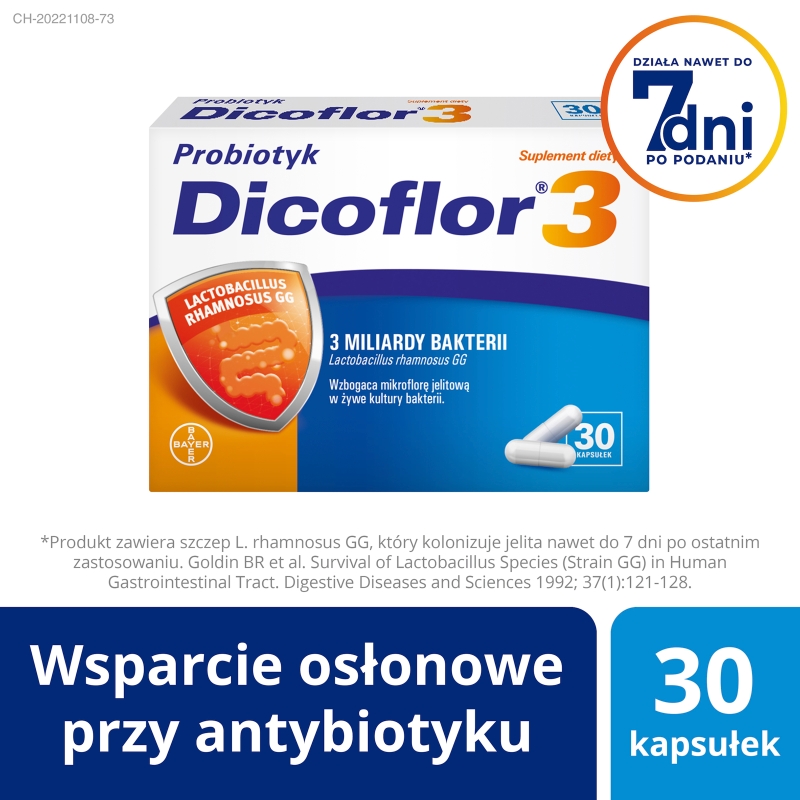 Dicoflor 3, kapsułki, 30 szt.