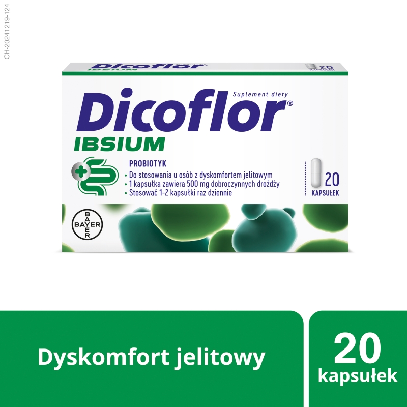 Dicoflor IBSIUM, probiotyk, 20 kapsułek