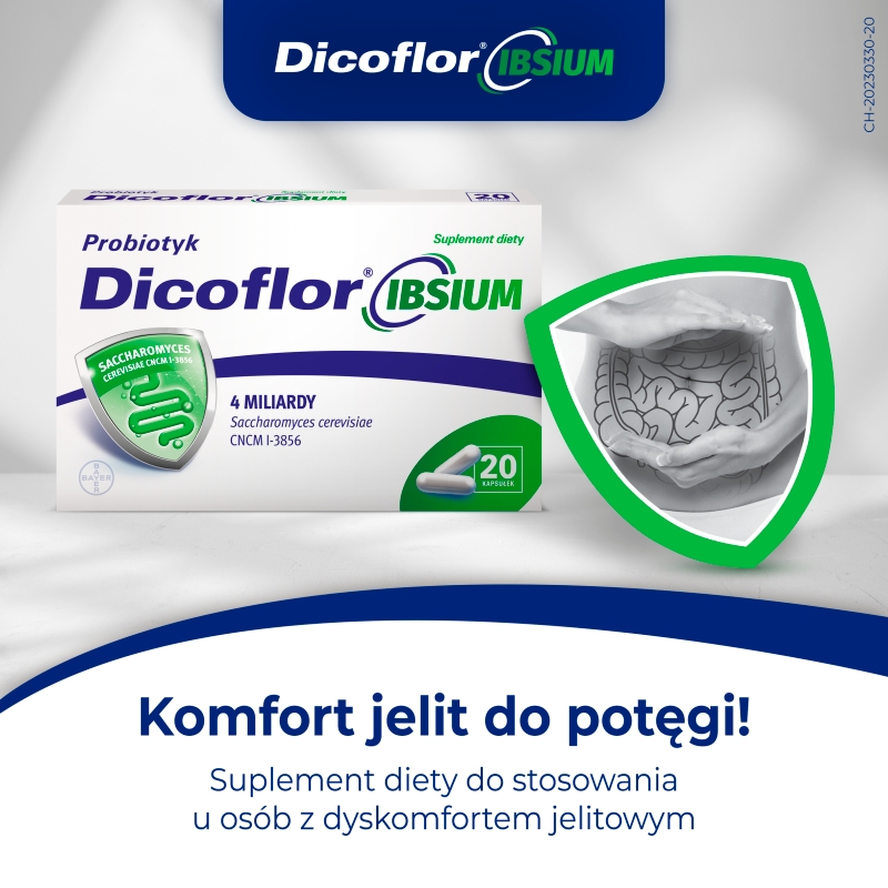 Dicoflor IBSIUM, probiotyk, 20 kapsułek