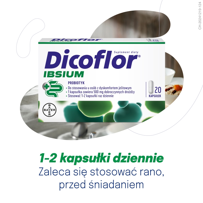 Dicoflor IBSIUM, probiotyk, 20 kapsułek