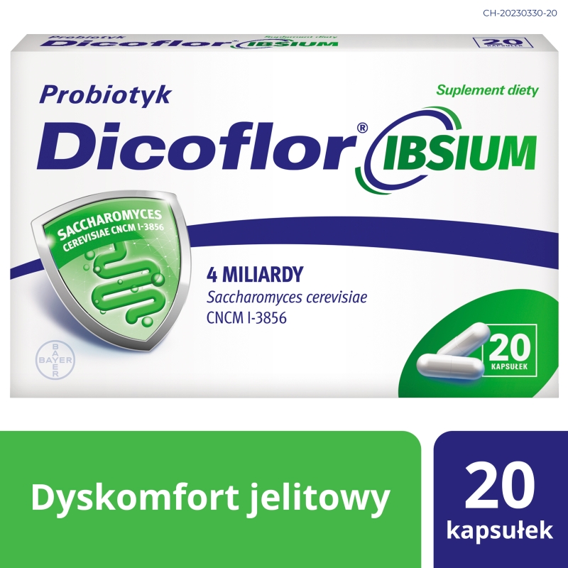 Dicoflor IBSIUM, probiotyk, 20 kapsułek