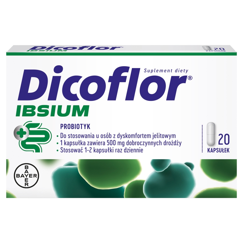 Dicoflor IBSIUM, probiotyk, 20 kapsułek