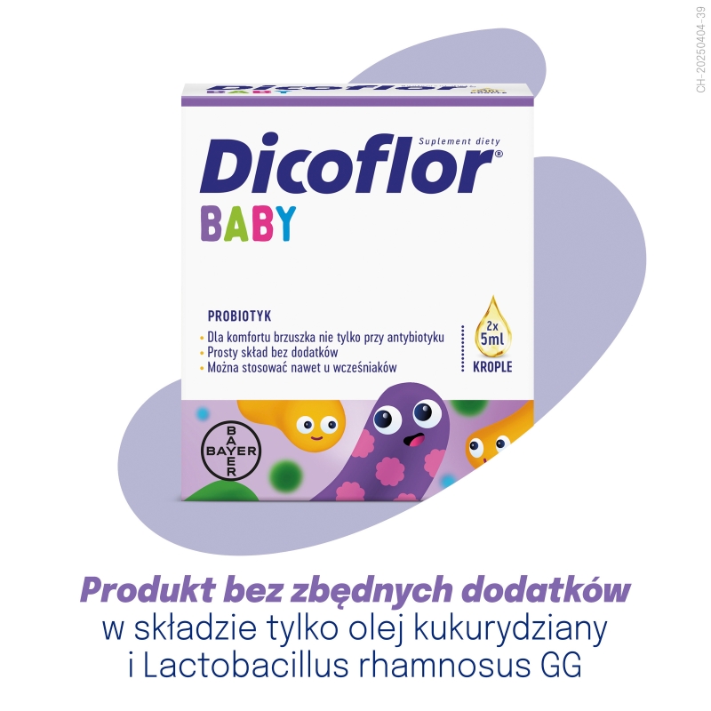 Dicoflor Baby, krople, 2 x 5 ml