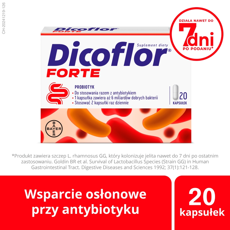 Dicoflor Forte, 20 kapsułek