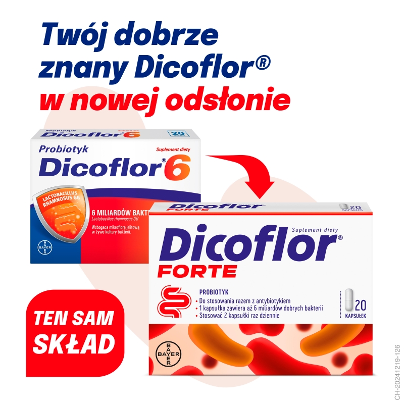 Dicoflor Forte, 20 kapsułek