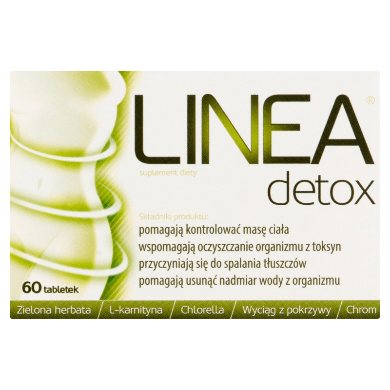Linea Detox , tabletki ze składnikami wspierającymi utrzymanie prawidłowej masy ciała, 60 szt.