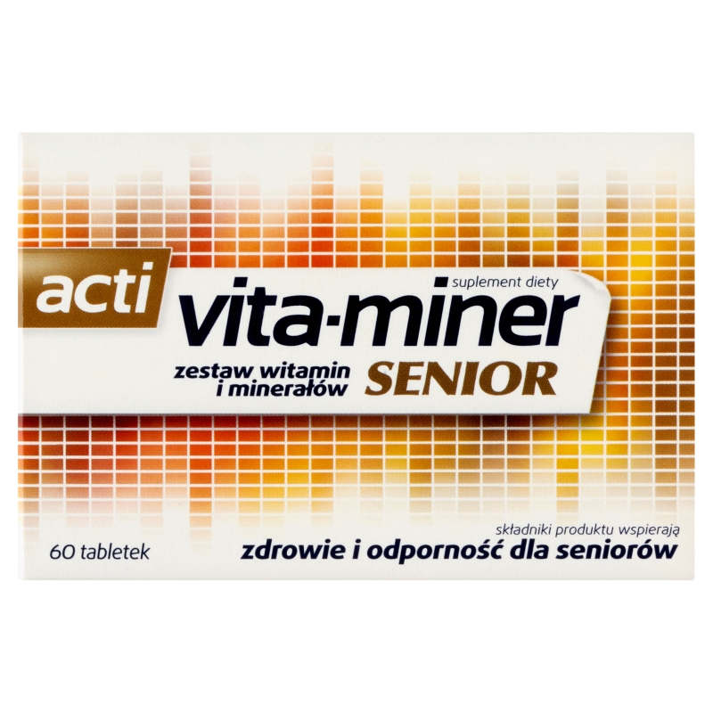 Acti Vita-miner Senior, drażetki dla seniorów, 60 szt.