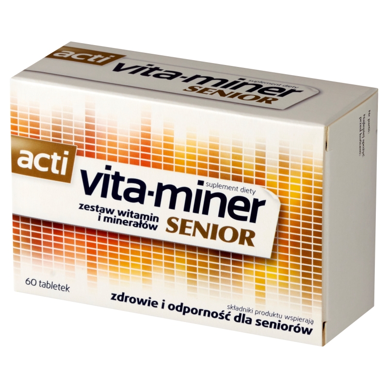 Acti Vita-miner Senior, drażetki dla seniorów, 60 szt.