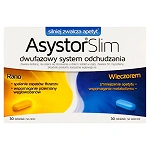 Asystor Slim tabletki ze składnikami wspomagającymi odchudzanie, 60 szt.