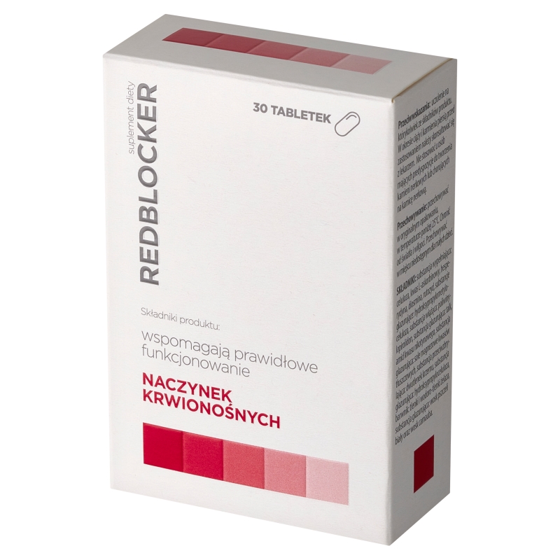 Redblocker , tabletki ze składnikami wzmacniającymi naczynia kwionośne, 30 szt.