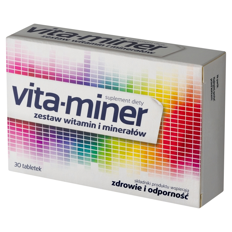 Acti Vita-miner, tabletki z zestawem witamin i minerałów wspierającymi zdrowie i odporność, 30 szt.