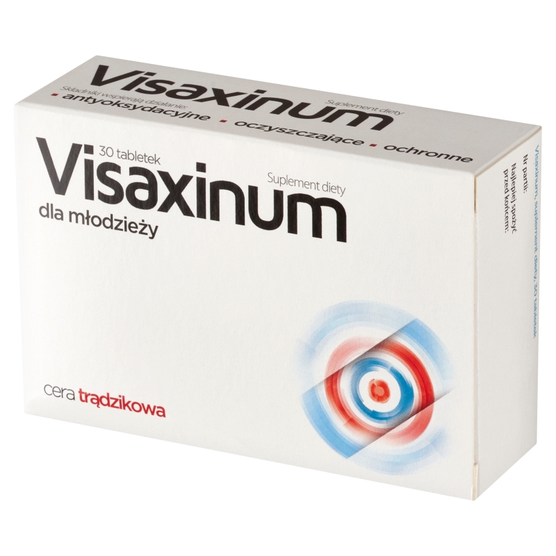 Visaxinum, tabletki ze składnikami, które pomagają w utrzymaniu zdrowej skóry, 30 szt.