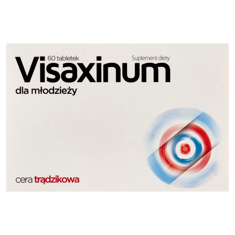 Visaxinum, tabletki antyoksydacyjne ze składnikami oczyszczającymi dla cery trądzikowej, 60 szt.
