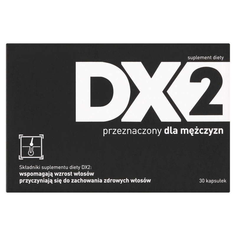 DX2 kapsułki , ze składnikami wzmacniającymi włosy dla mężczyzn, 30 szt.