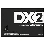 DX2 kapsułki ze składnikami wzmacniającymi włosy dla mężczyzn, 30 szt.