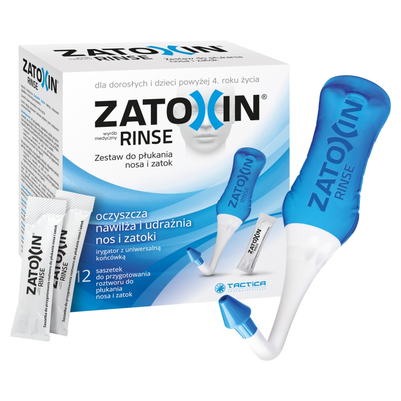 Zatoxin Rinse , zestaw do płukania nosa i zatok, 1 szt.