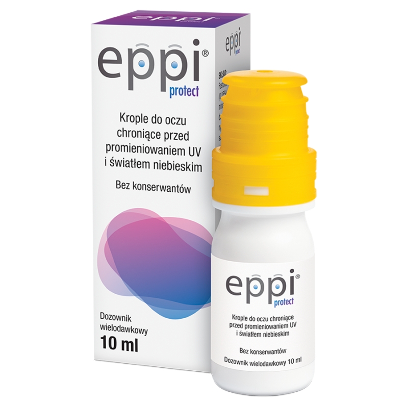 Eppi protect, krople do oczu chroniące przed promieniowaniem UV, 10 ml