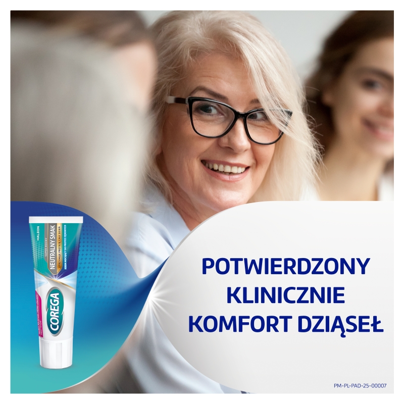 Corega Super Mocny neutralny smak, krem do mocowania protez zębowych, tuba 40 g