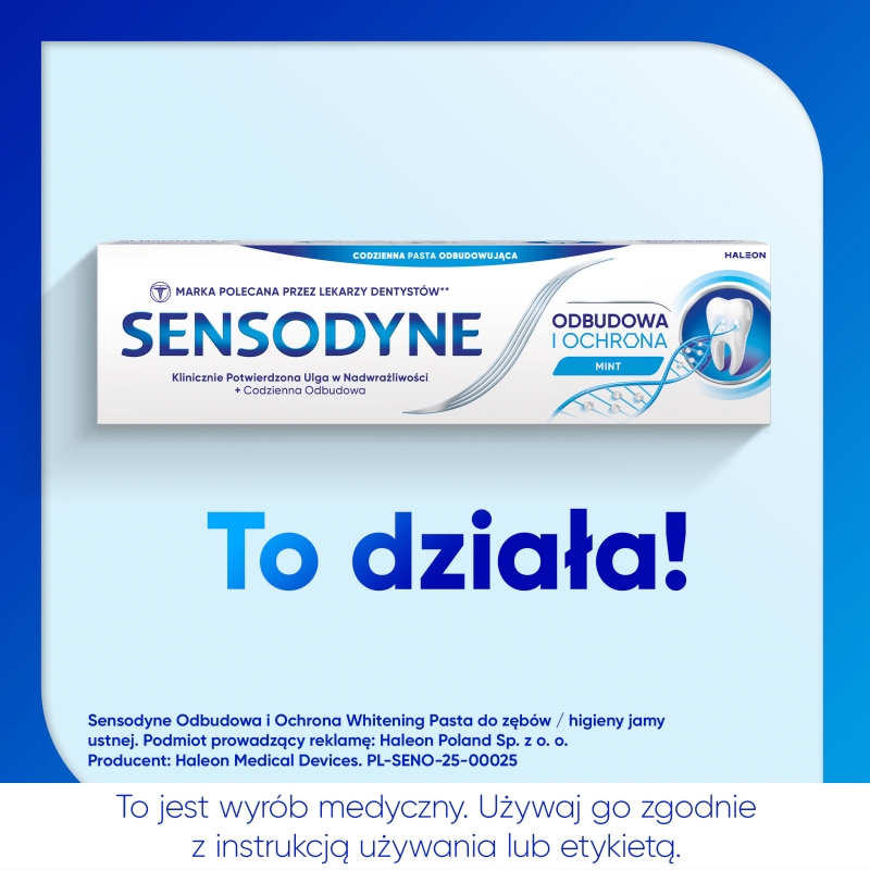 Sensodyne Odbudowa i Ochrona , pasta pomocna w odbudowie wrażliwych miejsc zębów, 75 ml