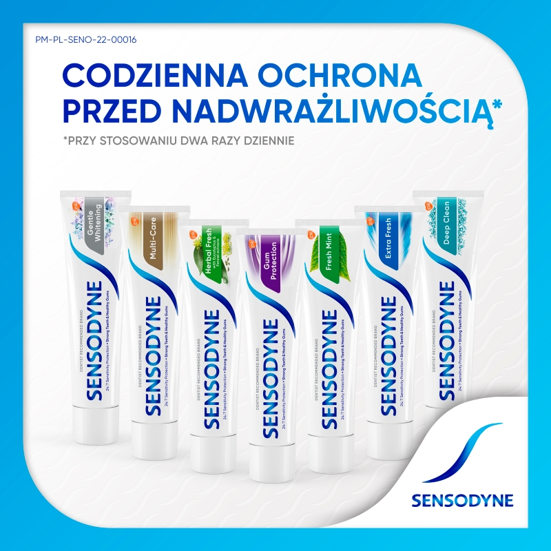 Sensodyne (Hyperdent) F, pasta do zębów z fluorem, ochrona przed próchnicą, tuba 75 ml