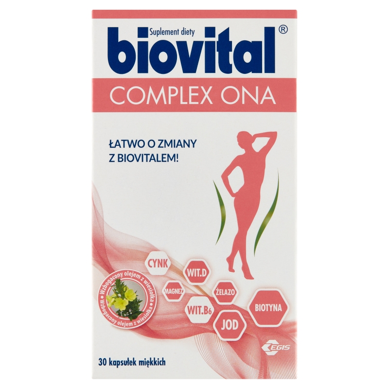 Biovital Complex ONA , kapsułki z witaminami i minerałami dla kobiet, 30 szt.
